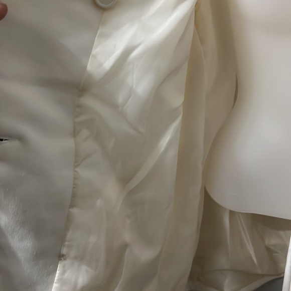 J2 by Jou Jou Double Breated Sleece Pea Coat Women/Junior Light Cream Size XL - Picture 7 of 10